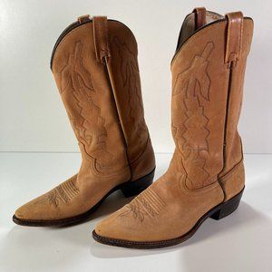 Dan Post Brown Soft Leather Western Cowboy Boots Mens Size 11.5 D